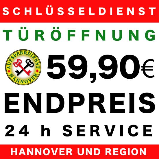 Türöffnung für 59,90 Euro Gesamtpreis